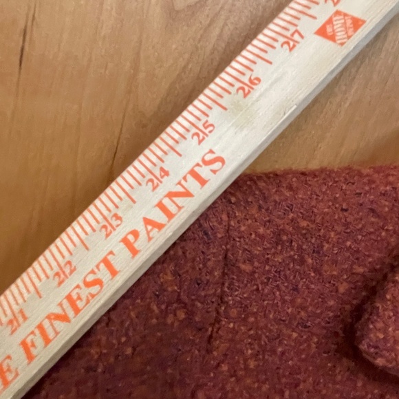 Zara Rust Double Breasted Tweed Coat Medium Perfect for Autumn! - Picture 10 of 10